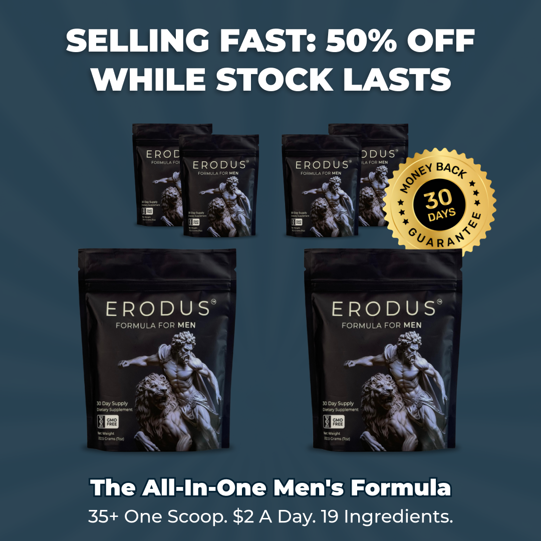Erodus Formula For Men Facebook ad