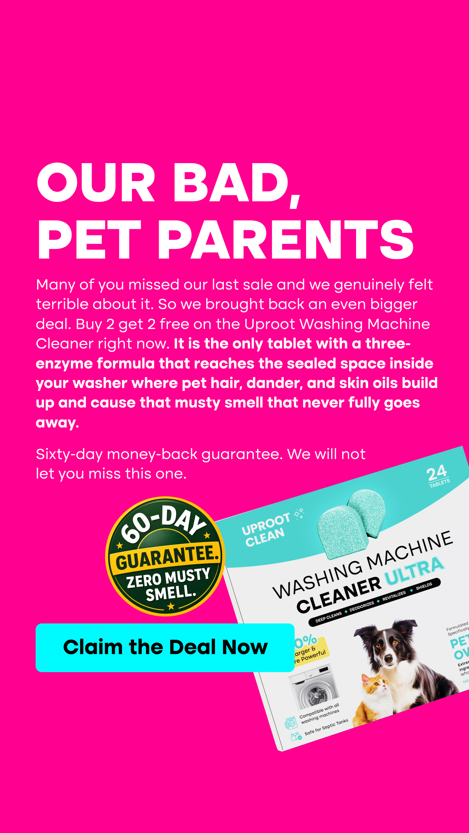 Uproot Clean Facebook ad