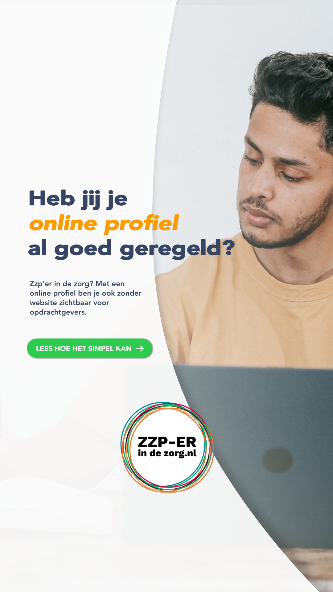 ZZP-erindezorg.NL Facebook ad