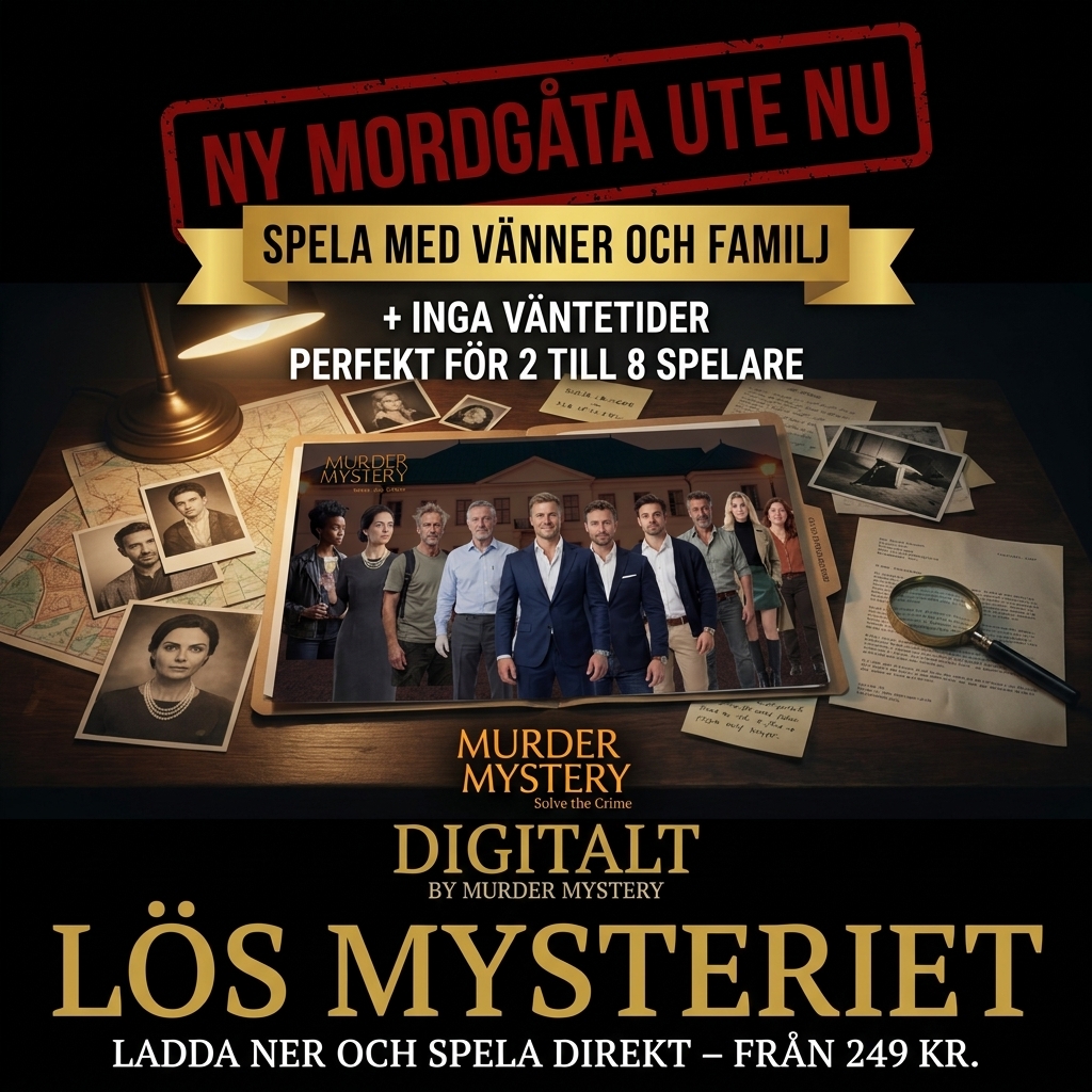 Murder Mystery Facebook ad: Lös en spännande mordgåta ikväll!