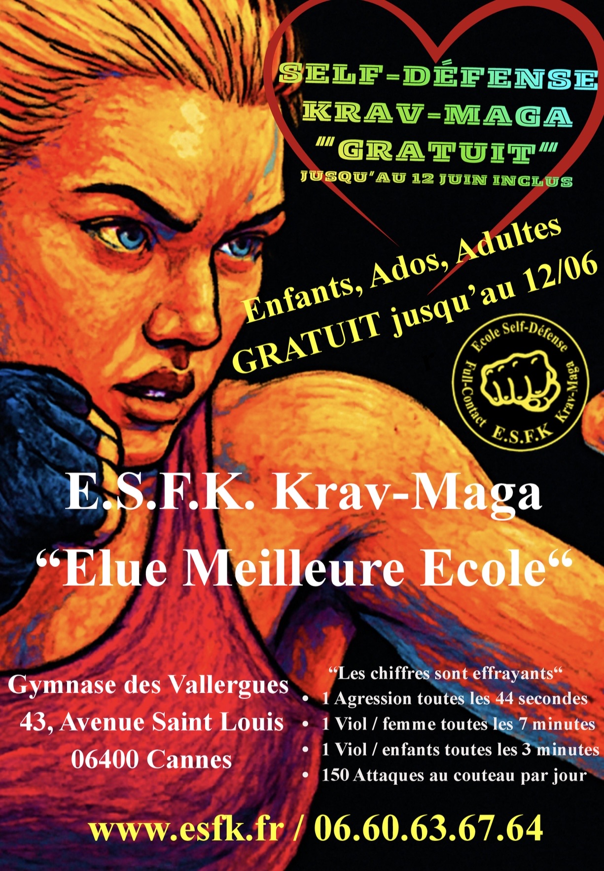 ESFK Self-Défense Krav-Maga Facebook ad: La Meilleure Ecole…