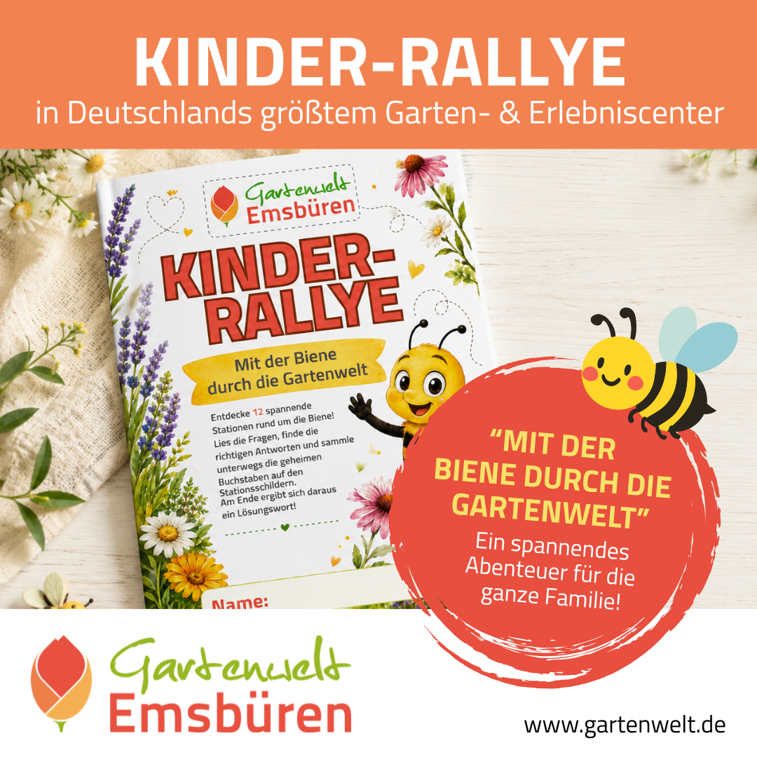 Gartenwelt Emsbüren Facebook ad from May 17, 2026