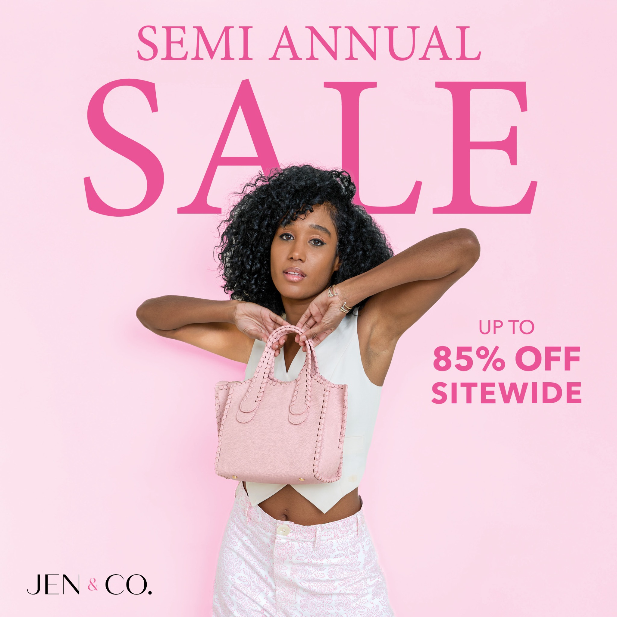 Jen & Co. Facebook ad: Don’t Miss Up to 85% Off Styles