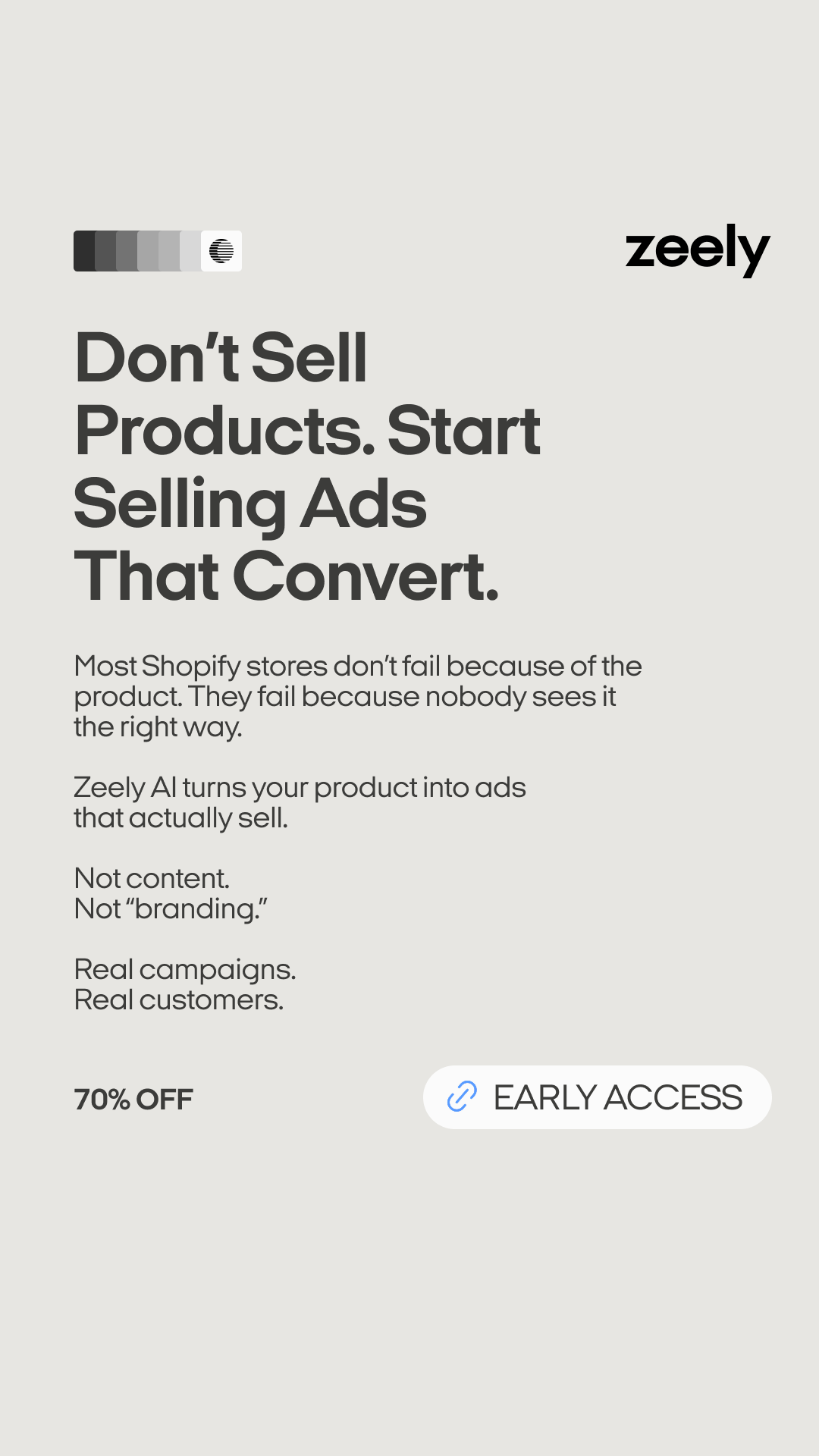 Zeely Facebook ad
