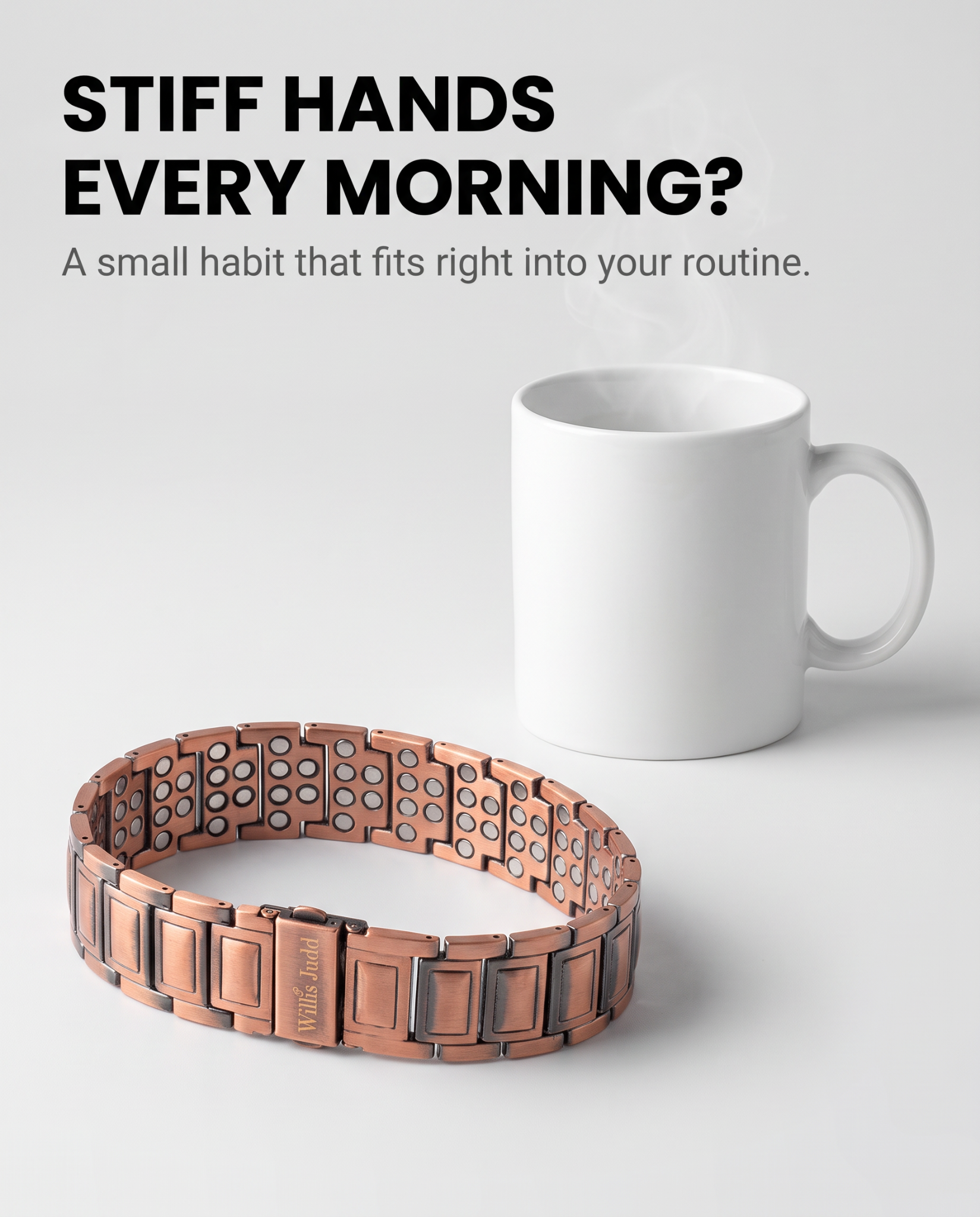 Willis Judd Facebook ad: Unlock Your Potential - Our Strongest Magnetic Bracelet