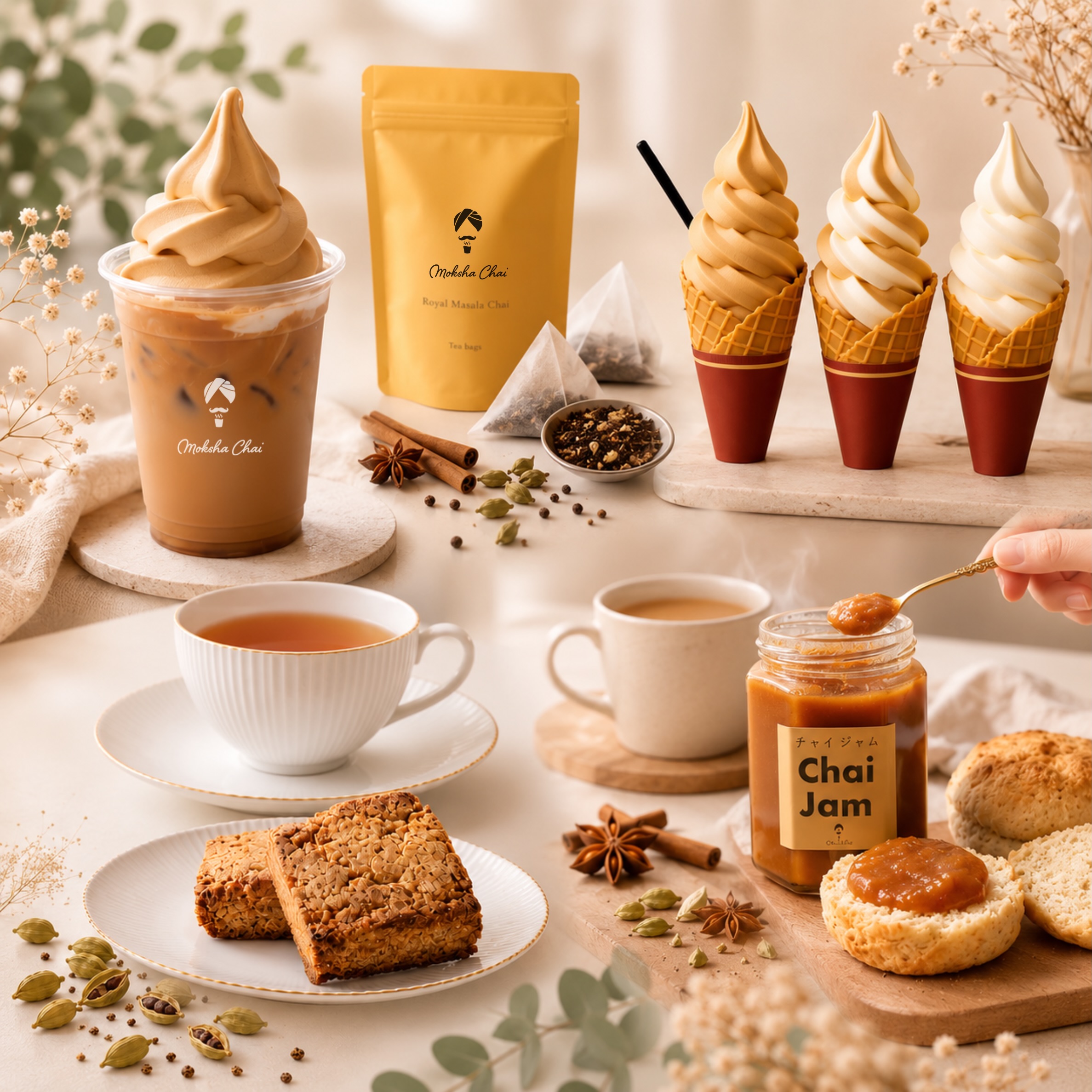 モクシャチャイ Moksha Chai Facebook ad: 博多のみなさま、お待たせしました！