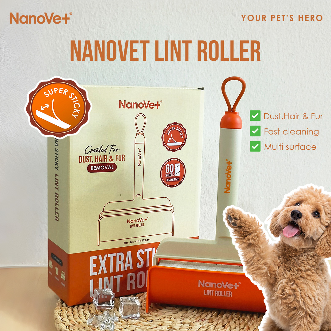 Nanovet OS Facebook ad: Fur everywhere? Not anymore.