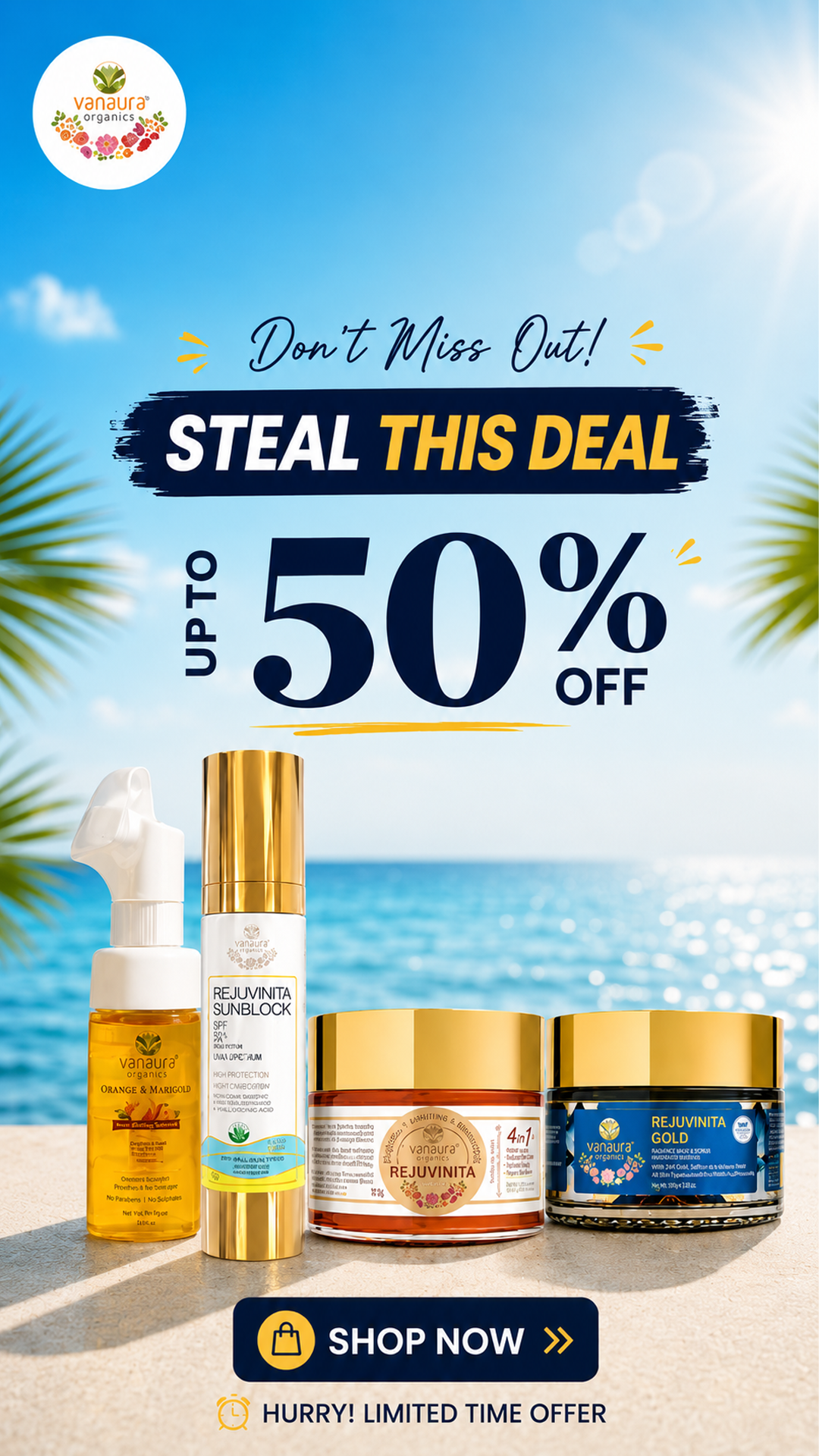 Vanaura Organics - Ayurveda Based Advanced Organic Skin & Haircare Facebook ad