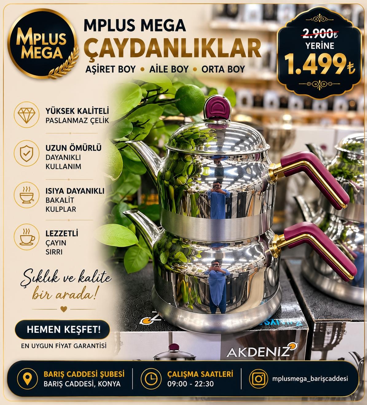 mplusmega_bariscaddesi Facebook ad: MAĞAZAMIZ AÇILDI