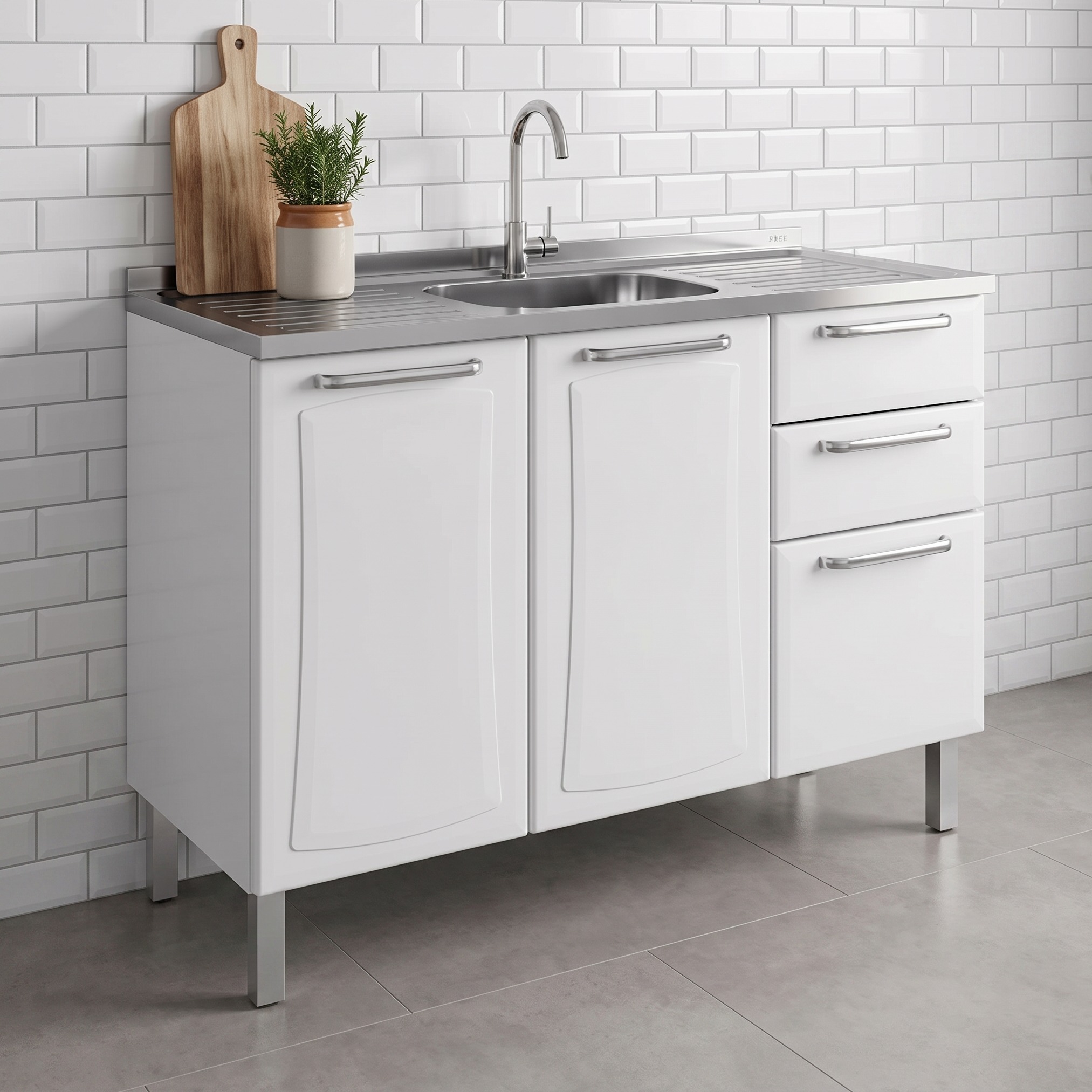 MadeiraMadeira Facebook ad: Cozinha resistente, fácil de limpar e feita para…