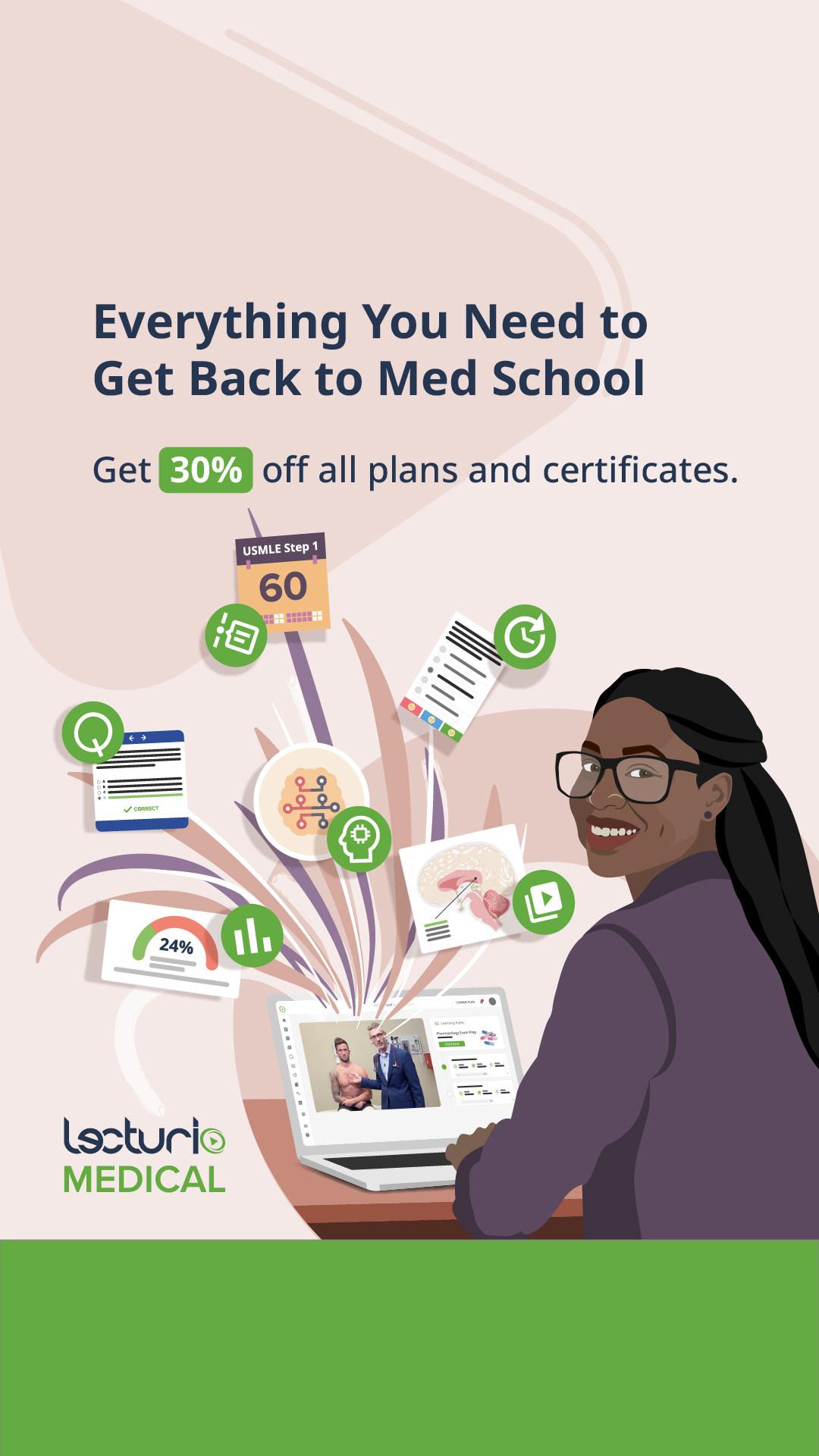 Lecturio Medical Facebook ad