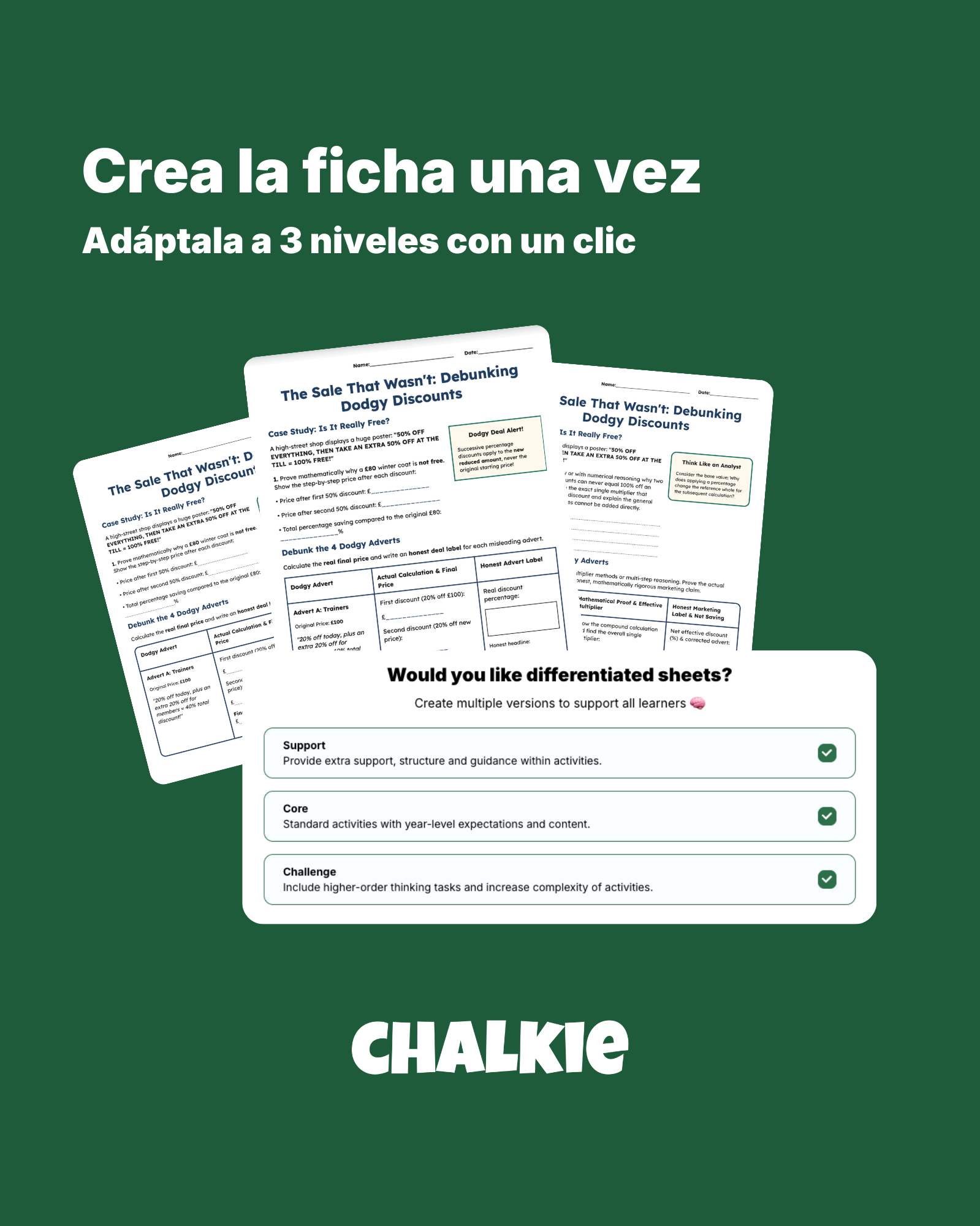 Chalkie AI Facebook ad