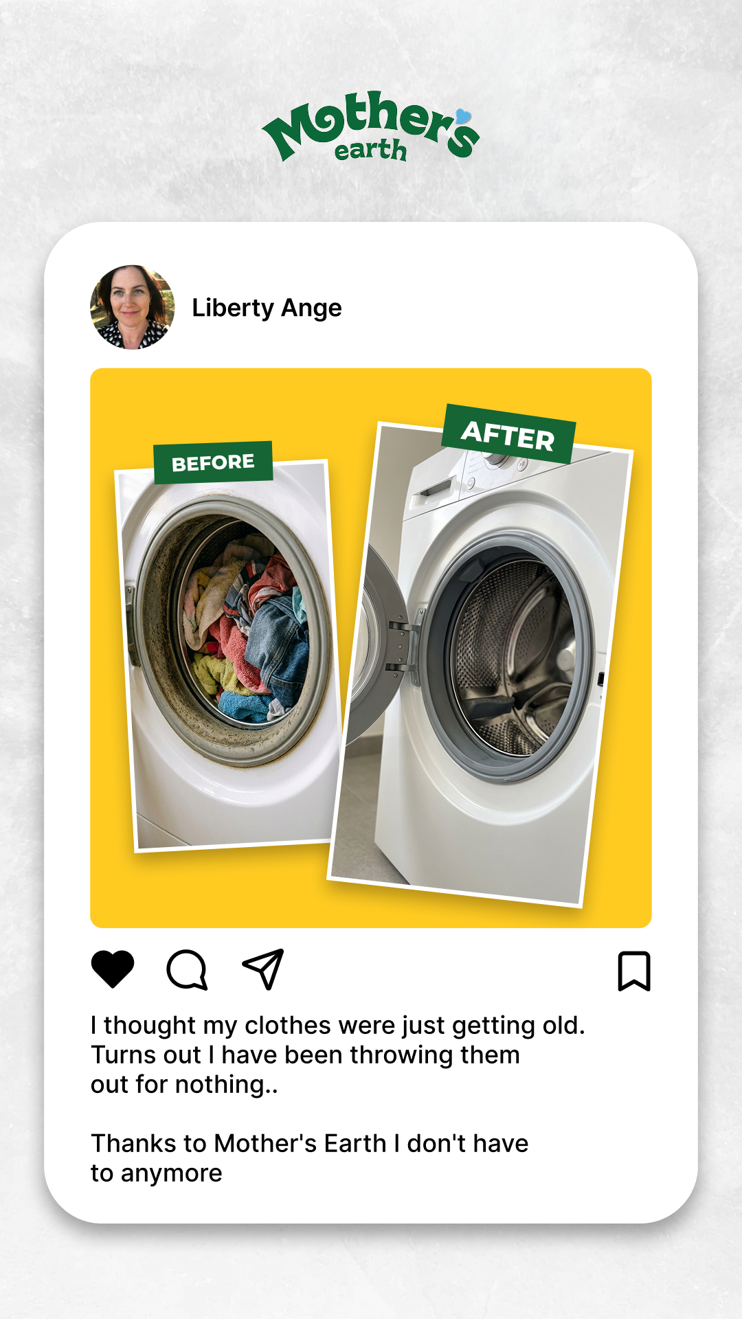 Mothers Earth Facebook ad