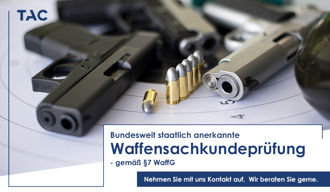 Tactical Consulting International GmbH Facebook ad: Waffensachkundeprüfung - Lehrgang