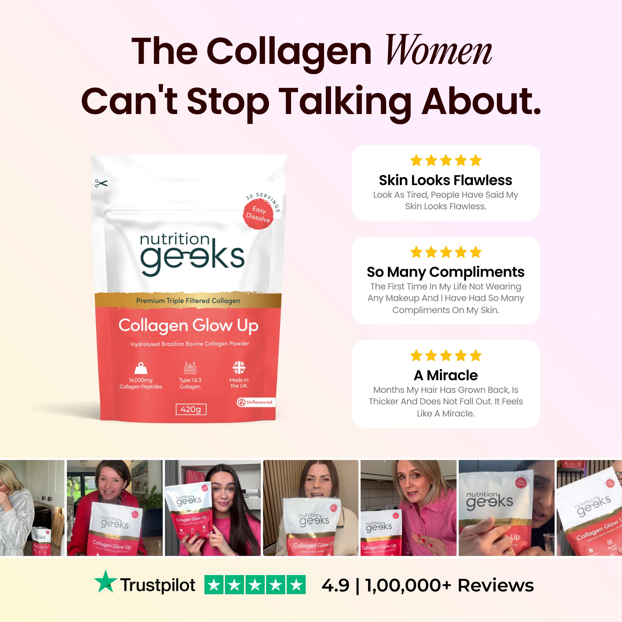 Radiant Over 40 Facebook ad