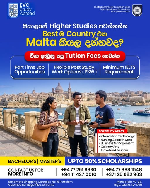 EVC Study Abroad Facebook ad: Get 70% of your tuition back?