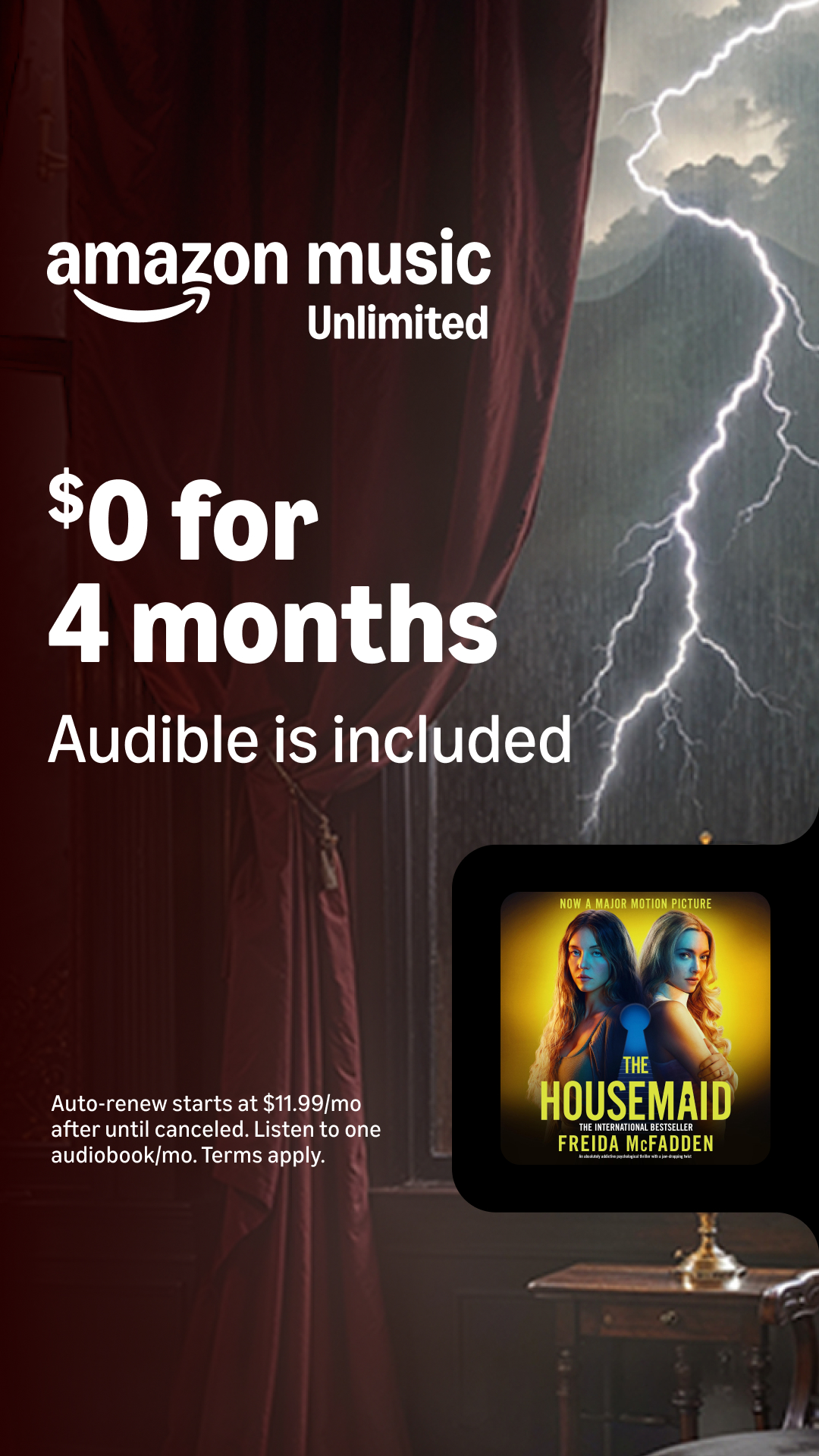 Amazon Music Facebook ad