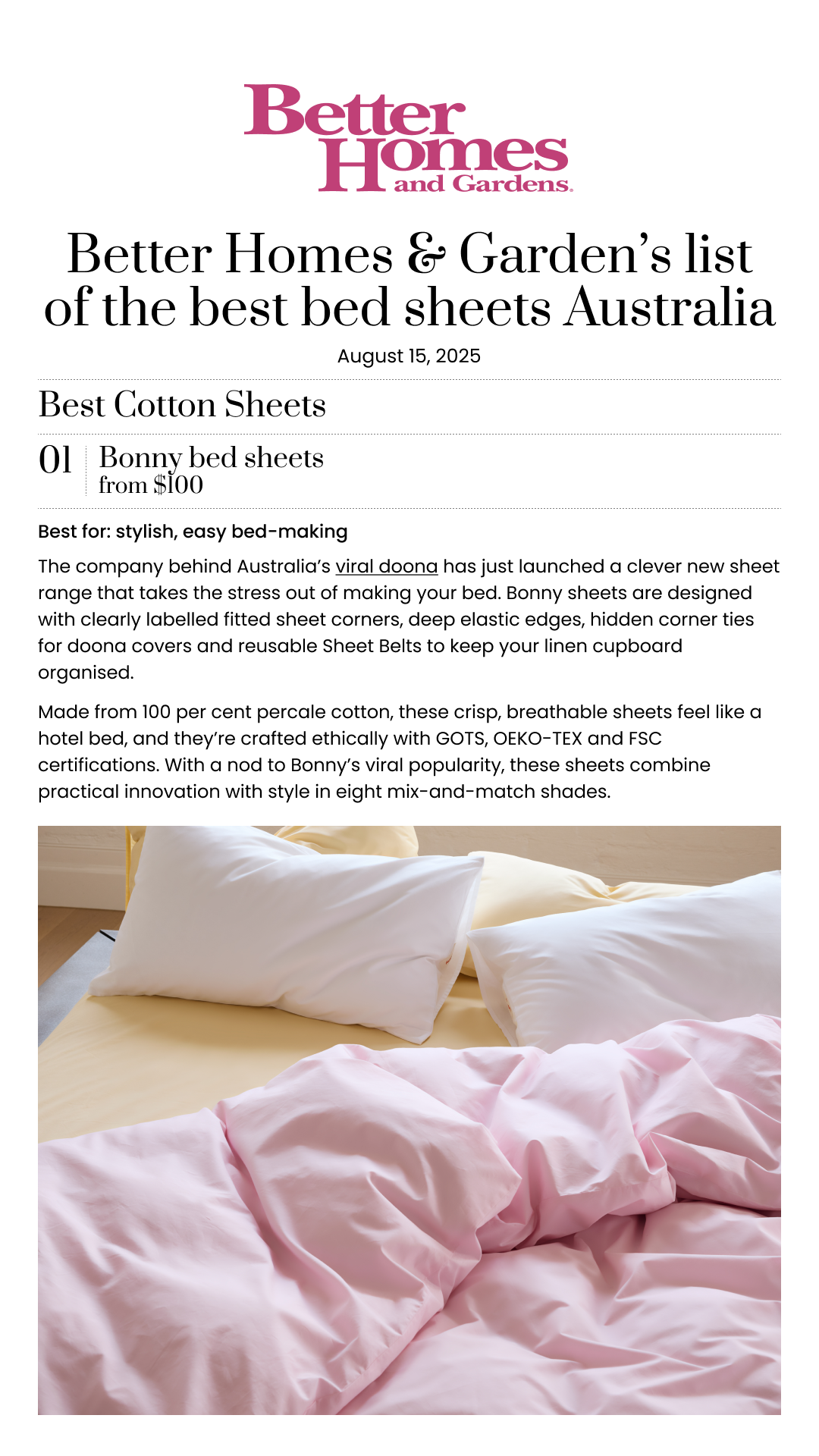 Bonny Facebook ad: Fresh off the press.