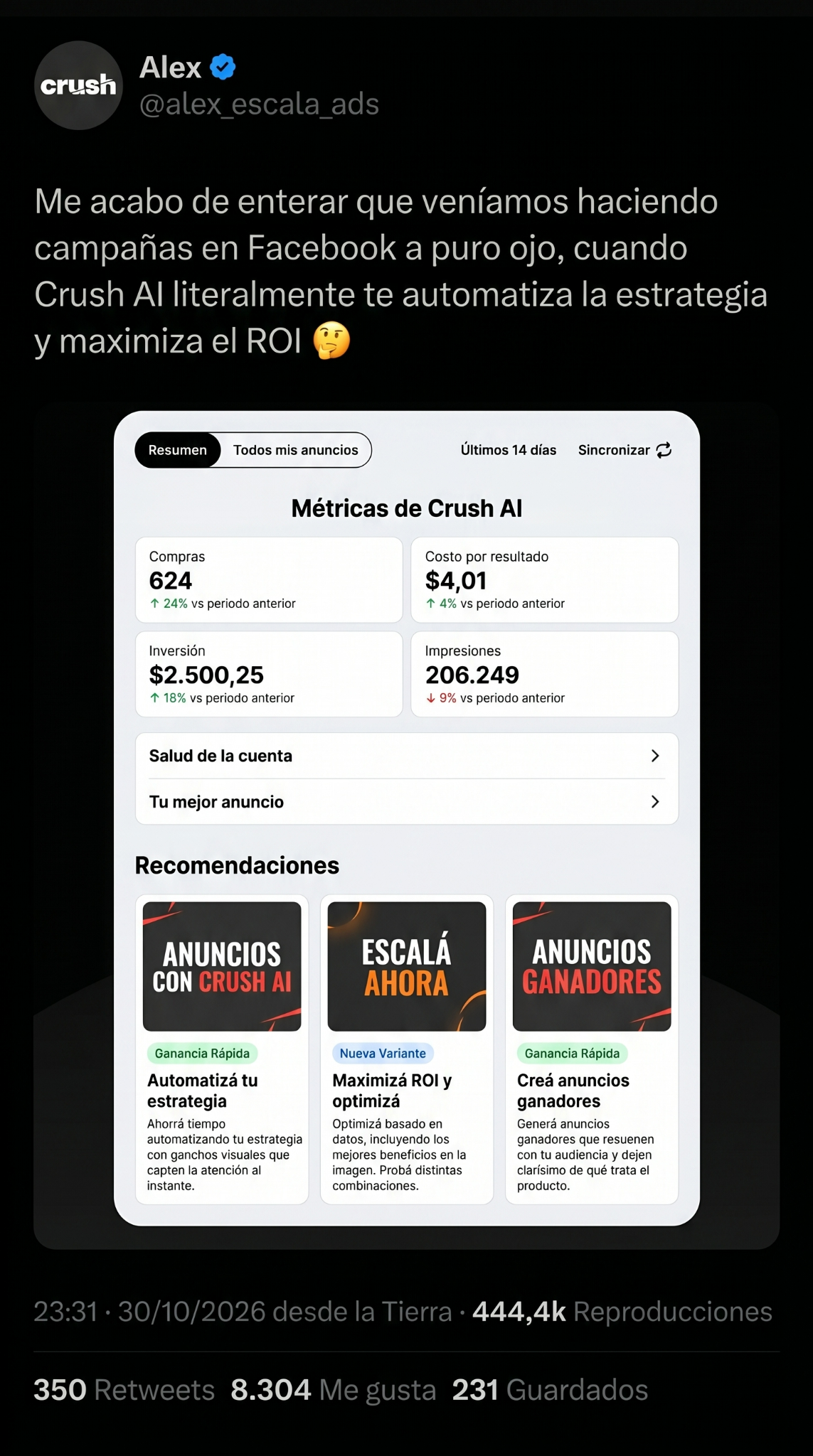 trycrush.ai Facebook ad