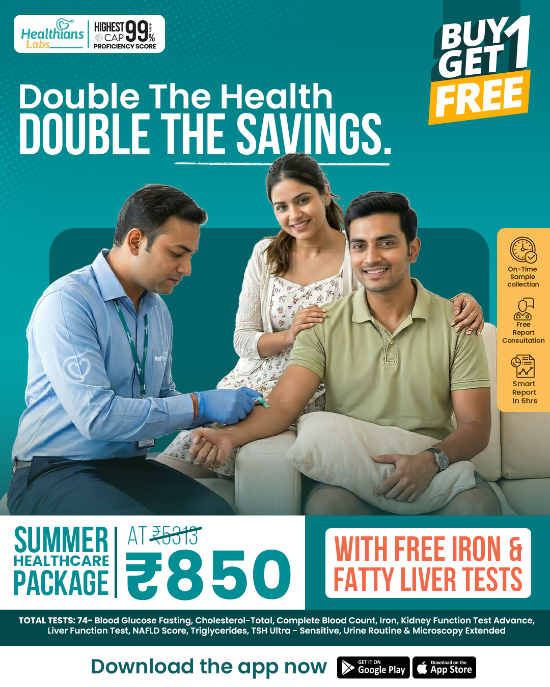 Healthians Facebook ad