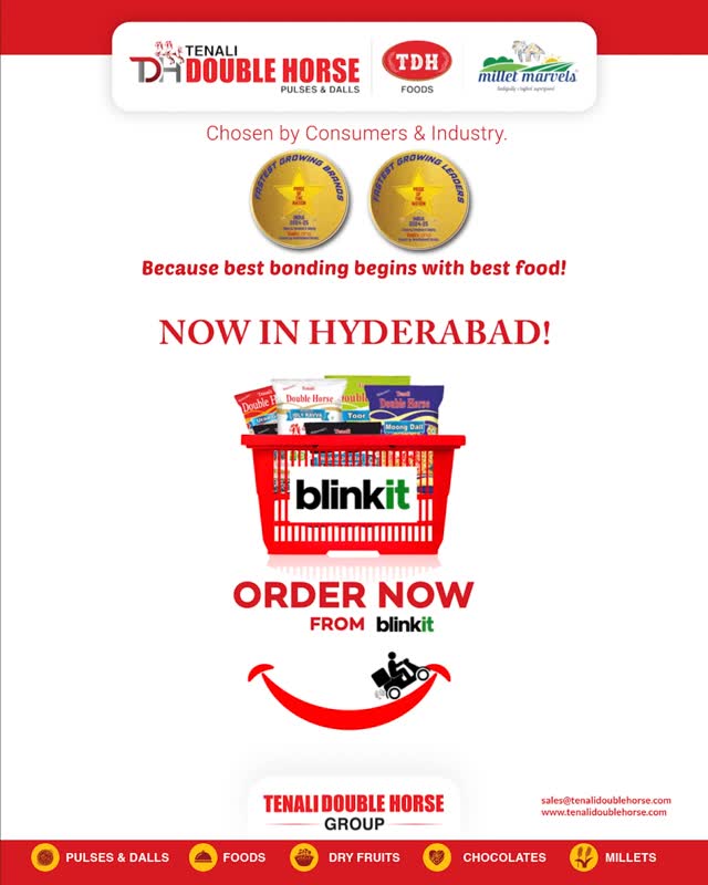 Tenali Double Horse Facebook ad: Hello Hyderabad!