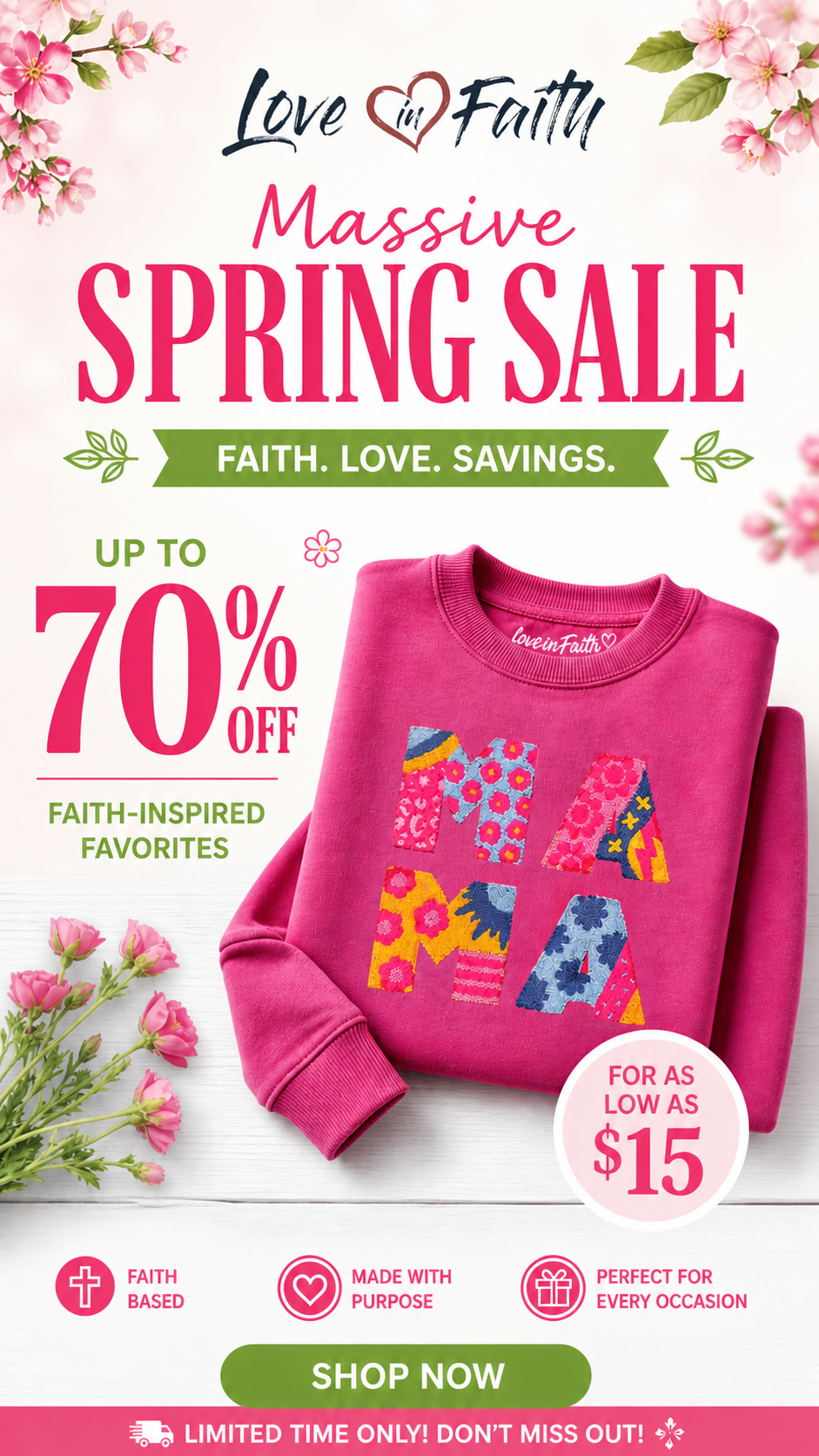 Love in Faith Facebook ad