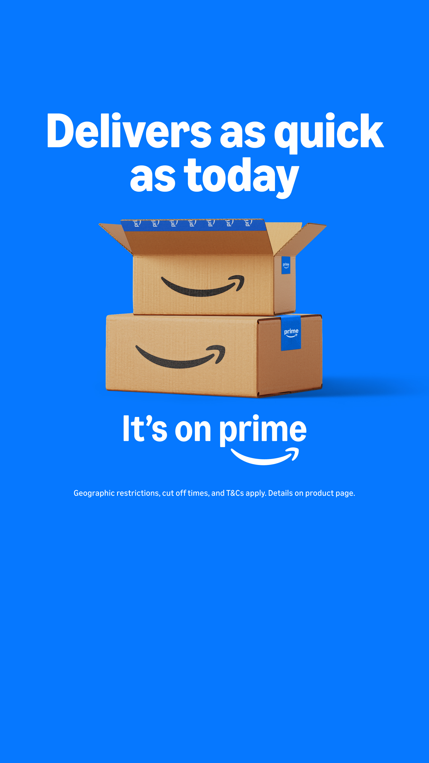Amazon Prime Facebook ad