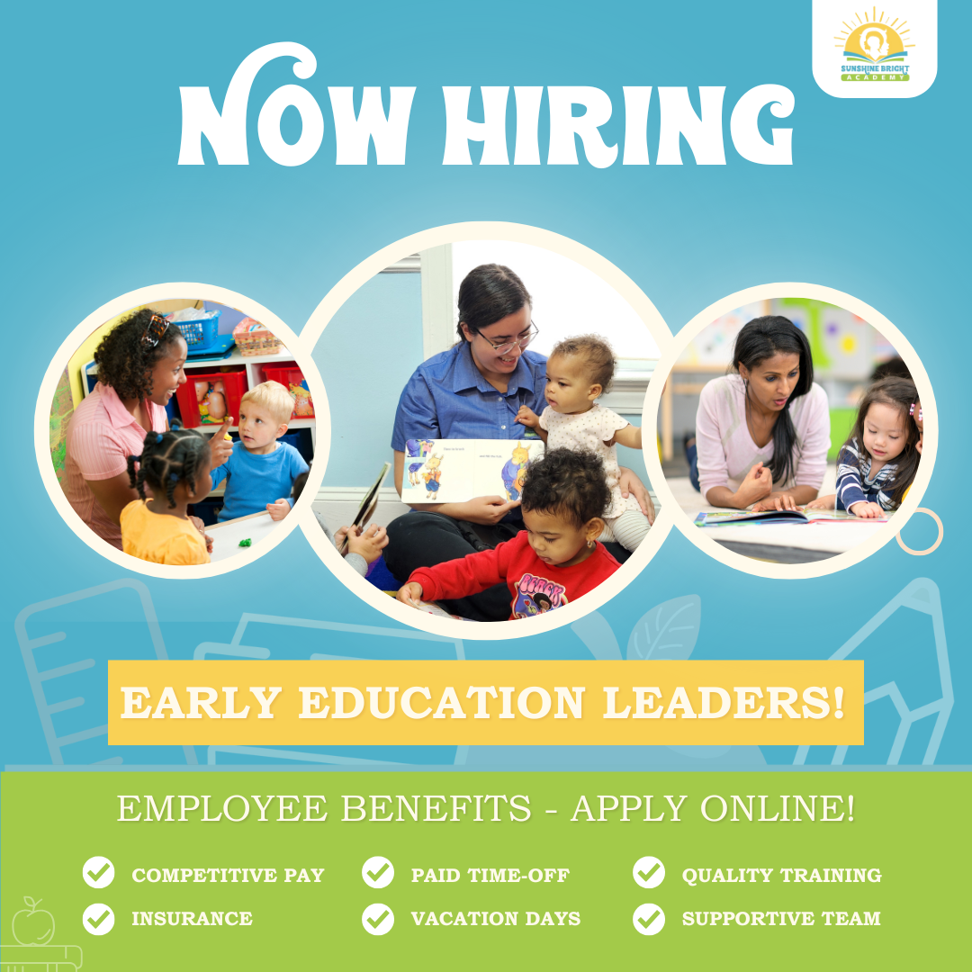 Sunshine Bright Academy - Morehead City Facebook ad: Hiring Preschool Teachers & Infant Caregivers in Morehead!