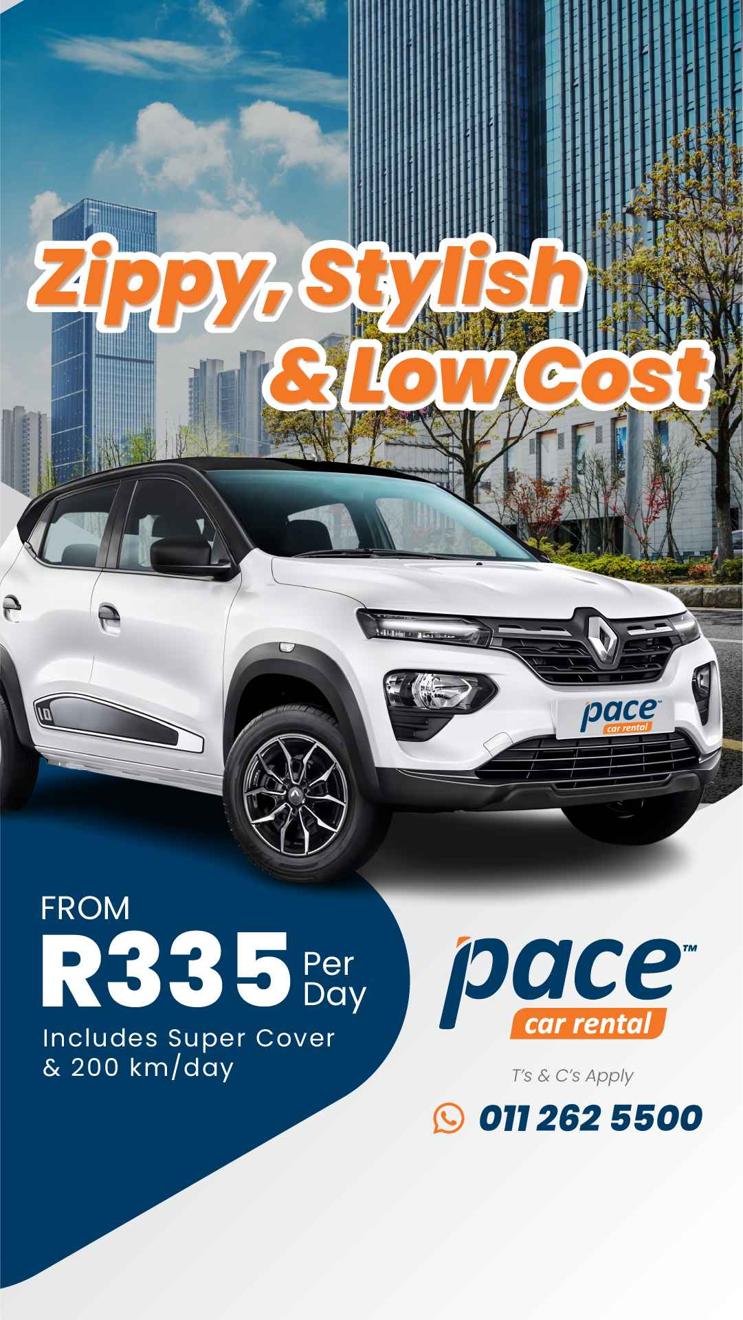 Pace Car Rental Facebook ad