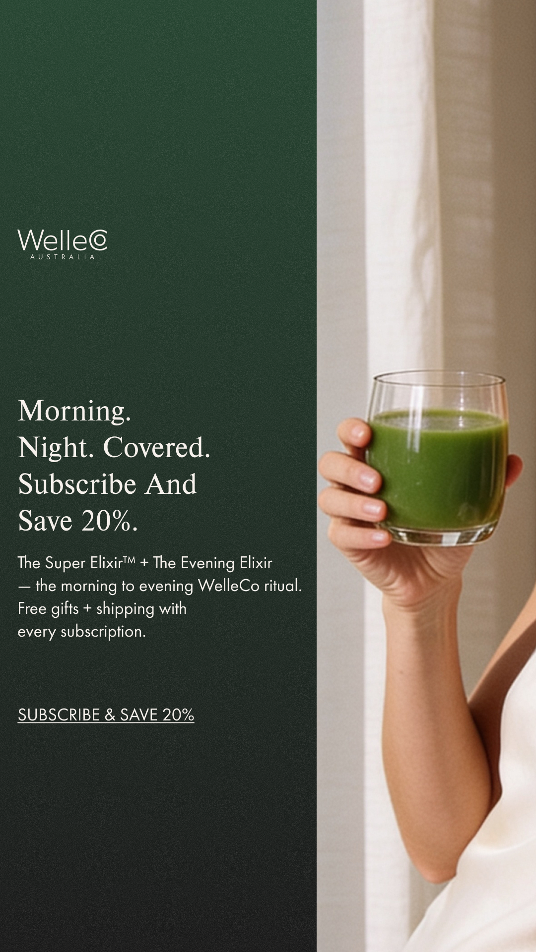WelleCo Facebook ad