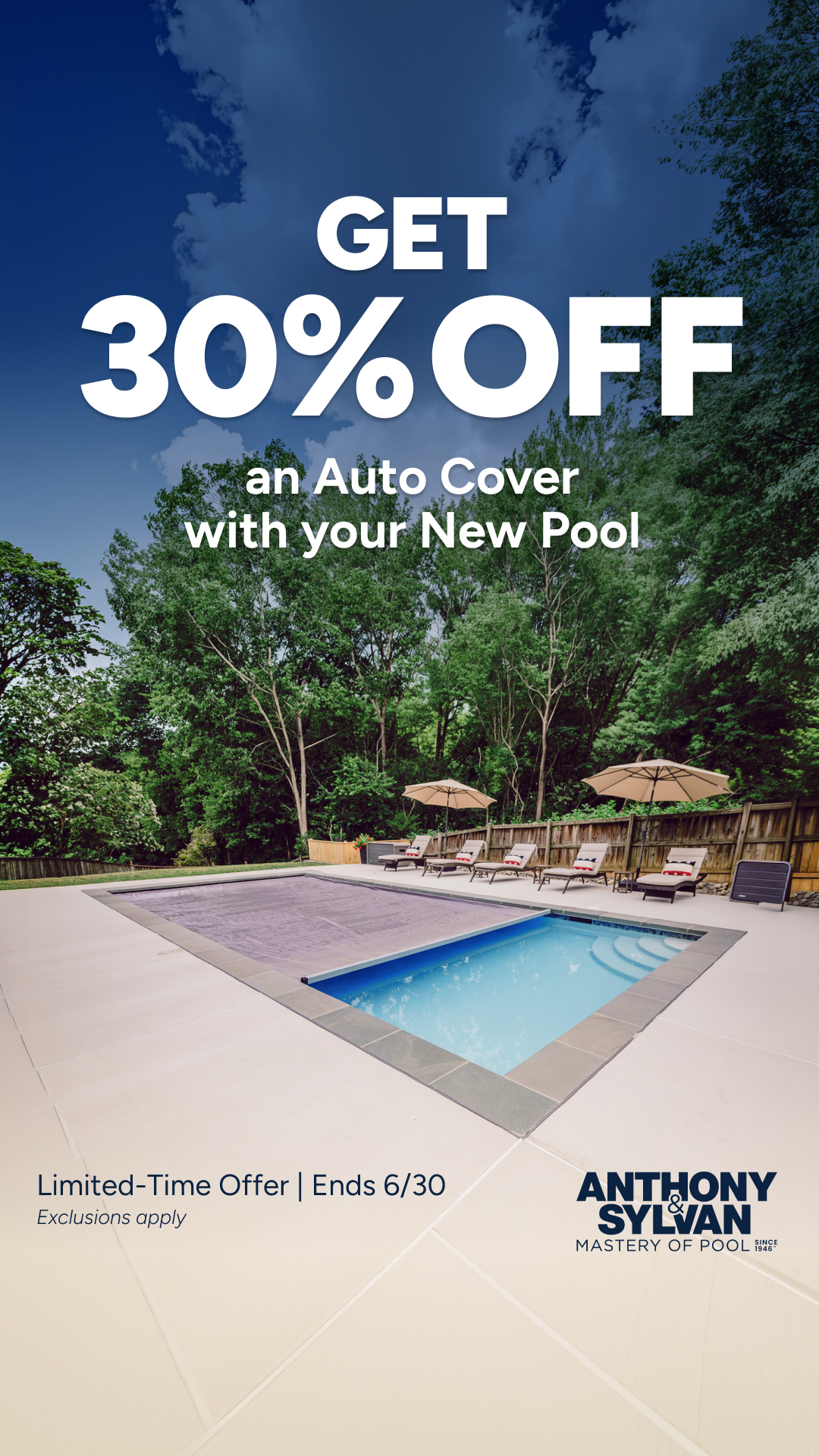 Anthony & Sylvan Pools Facebook ad