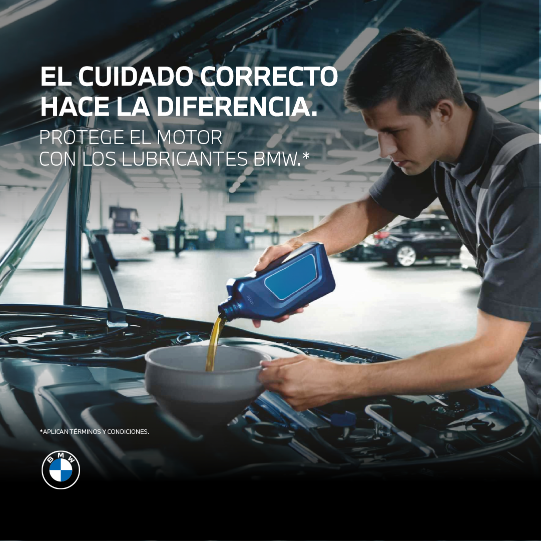 BMW Colombia Facebook ad: Lubricantes originales que ayudan a conservar la eficiencia…