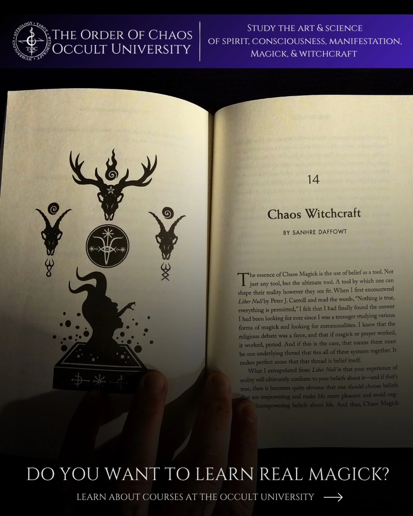 The Order of Chaos Facebook ad: The Order of Chaos | Occult University