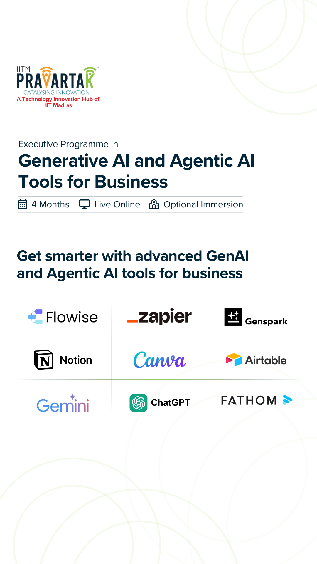 Executive Programme in Generative AI and Agentic AI Tools for Business Facebook ad