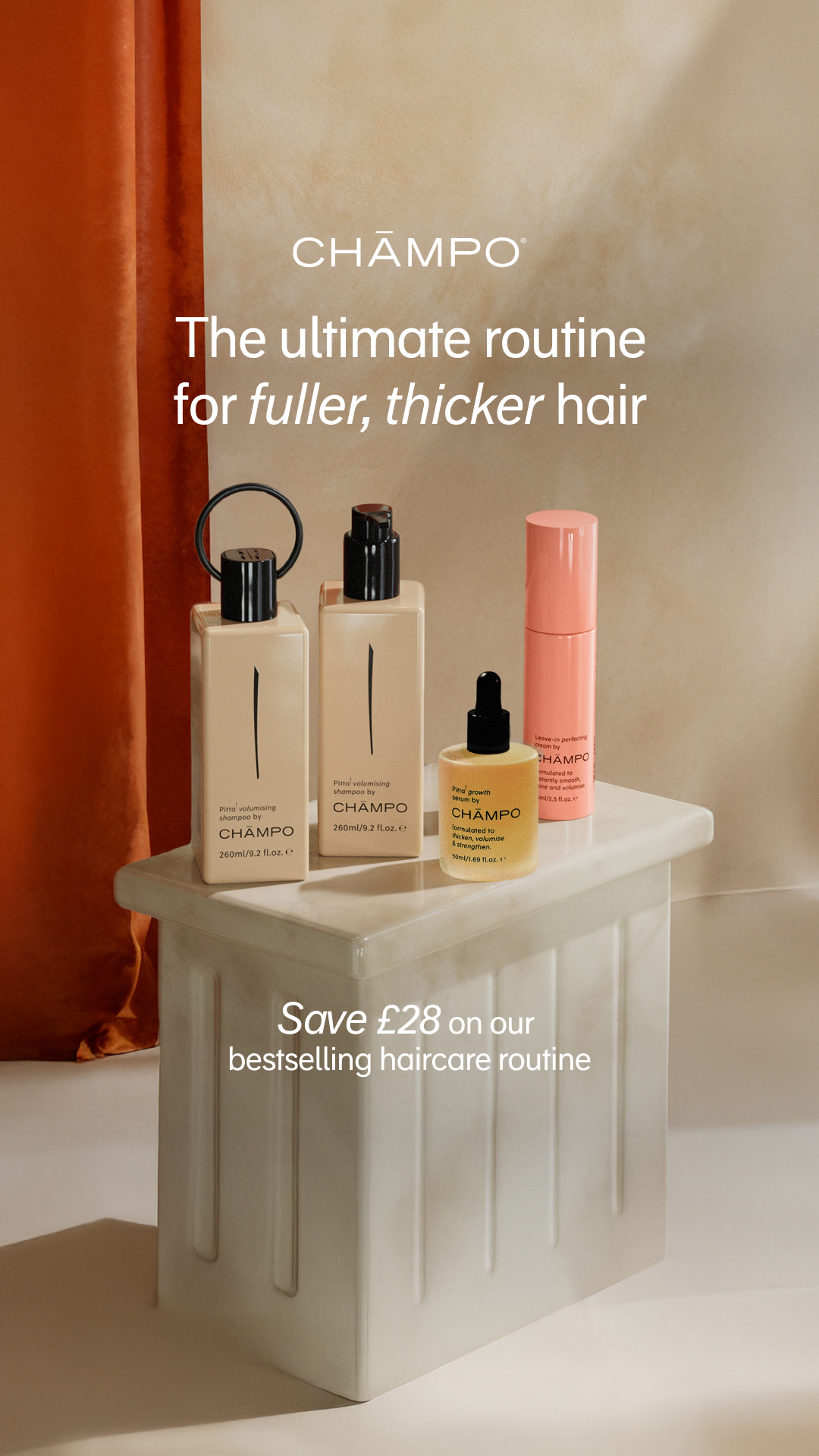 Chāmpo Haircare Facebook ad