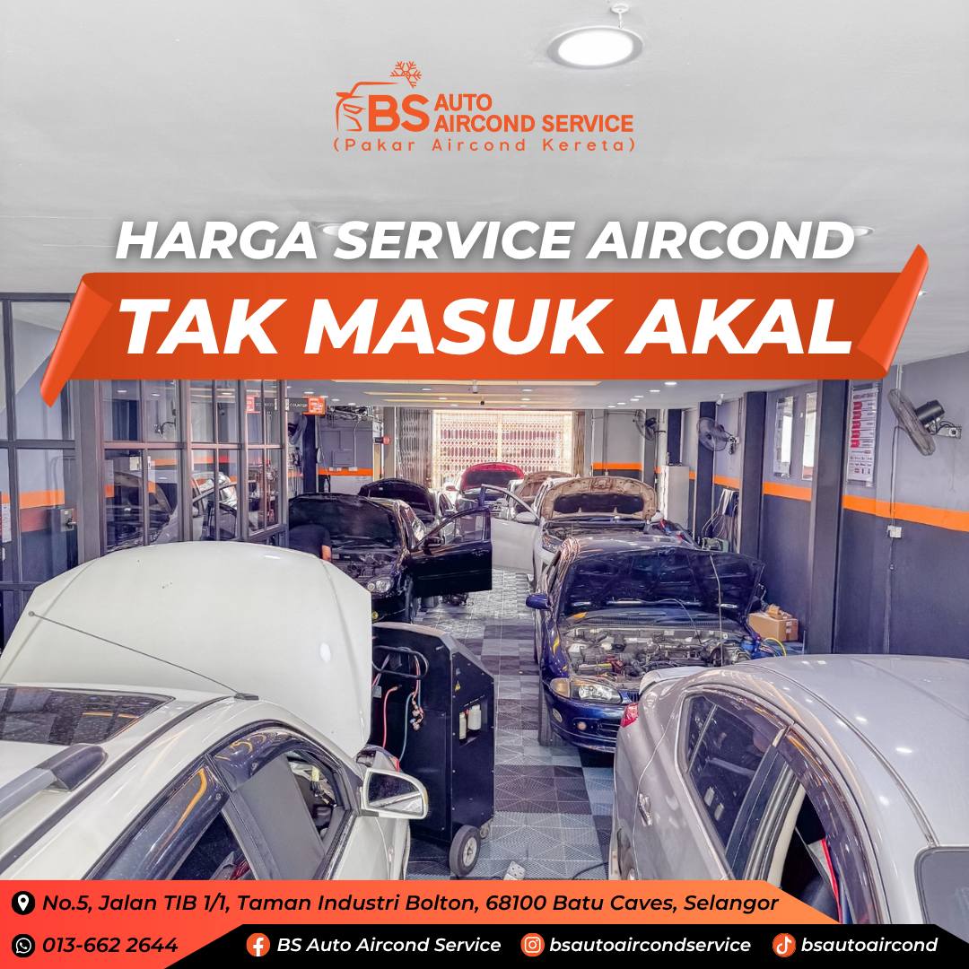 BS Auto Aircond Service Facebook ad: PERHATIAN kepada yang serius nak aircond kereta SEJUK…