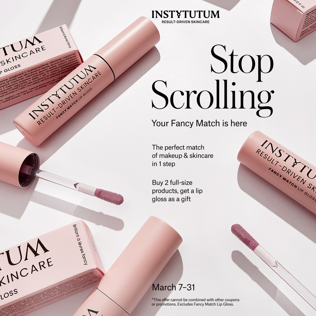 Instytutum Result-Driven Skincare Facebook ad