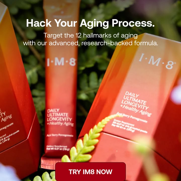 IM8 Global Facebook ad: Longevity Starts at the Cellular Level