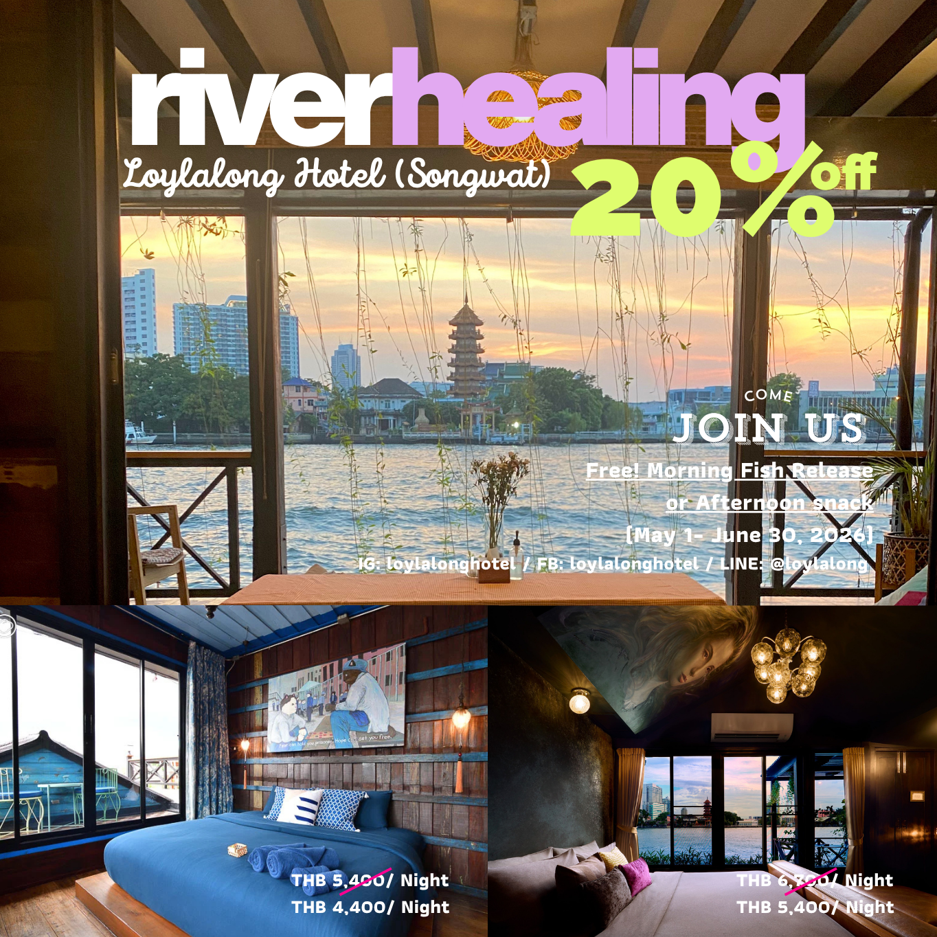 Loy La Long Hotel Facebook ad from May 7, 2026