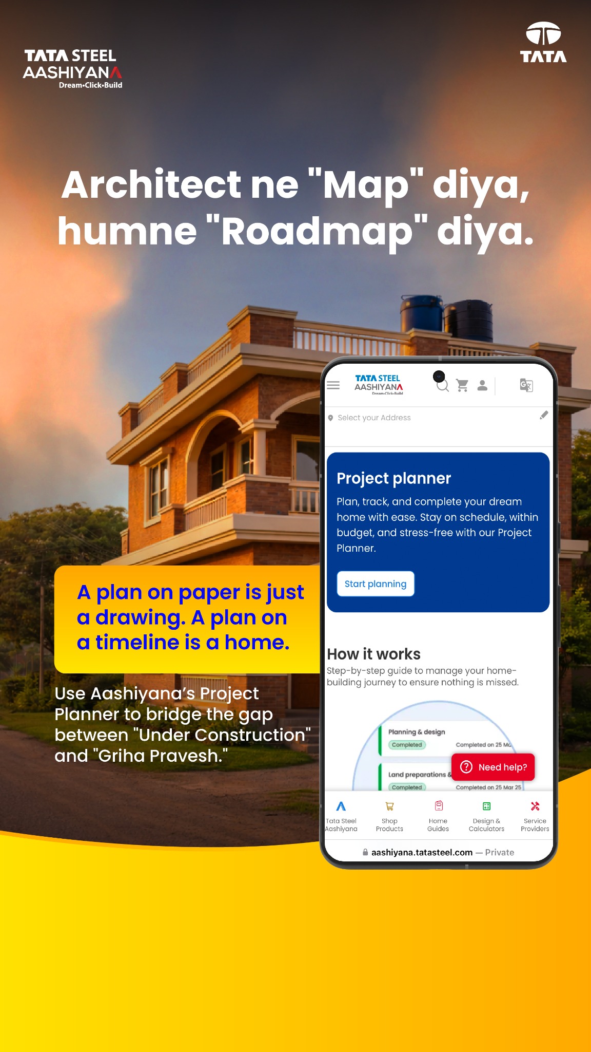 Tata Steel Aashiyana Facebook ad