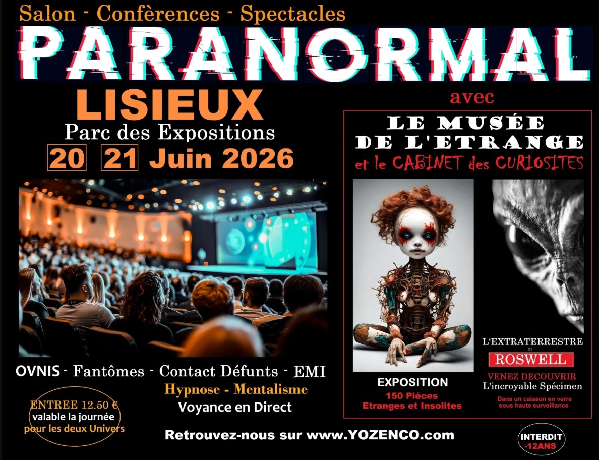 Salons du Paranormal Facebook ad: LISIEUX - Salon du Paranormal au PARC DES EXPOSITIONS…