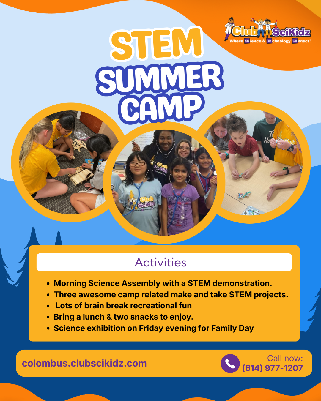 Club Sci Kidz Columbus Facebook ad from Feb 19, 2026