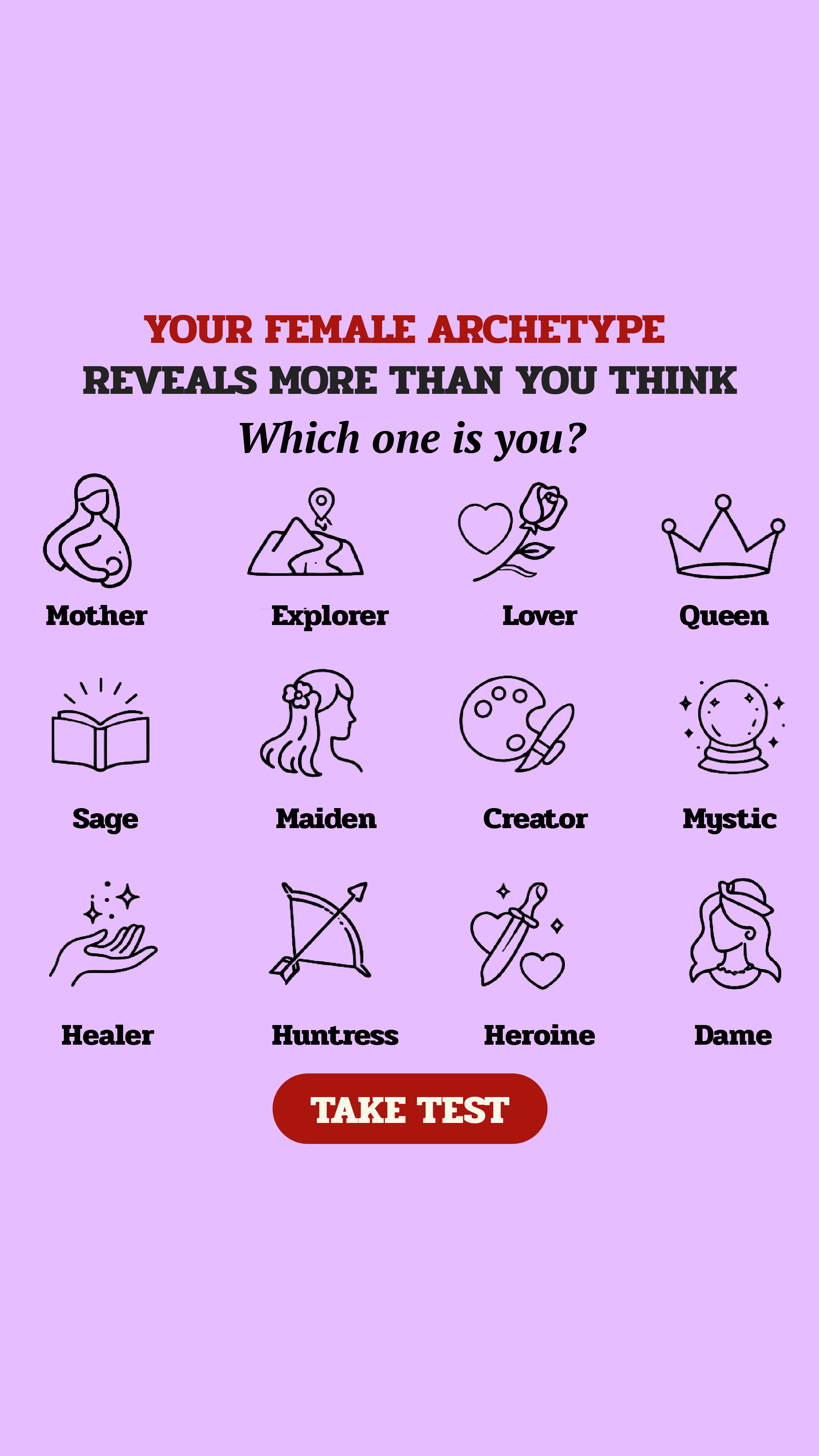 Personality Type Facebook ad