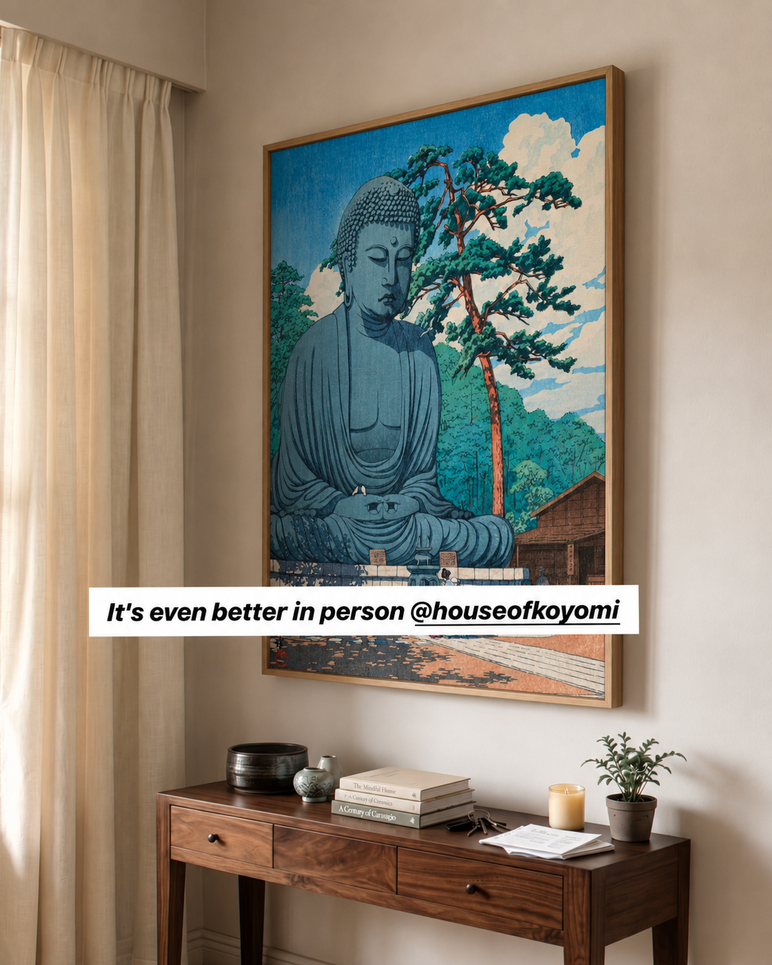 House of koyomi Facebook ad: Japanese calm, made for your home.
