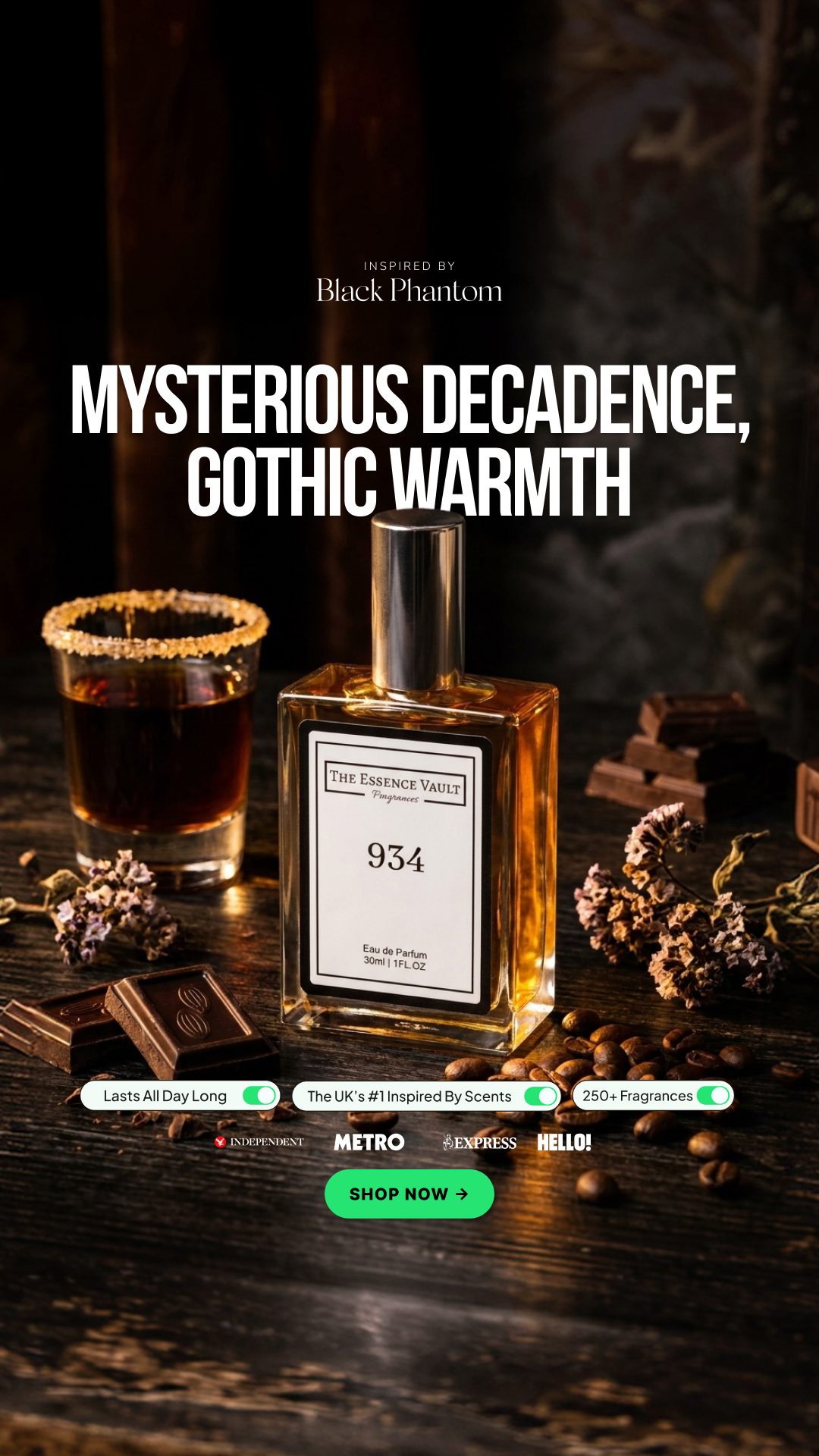 The Essence Vault Facebook ad