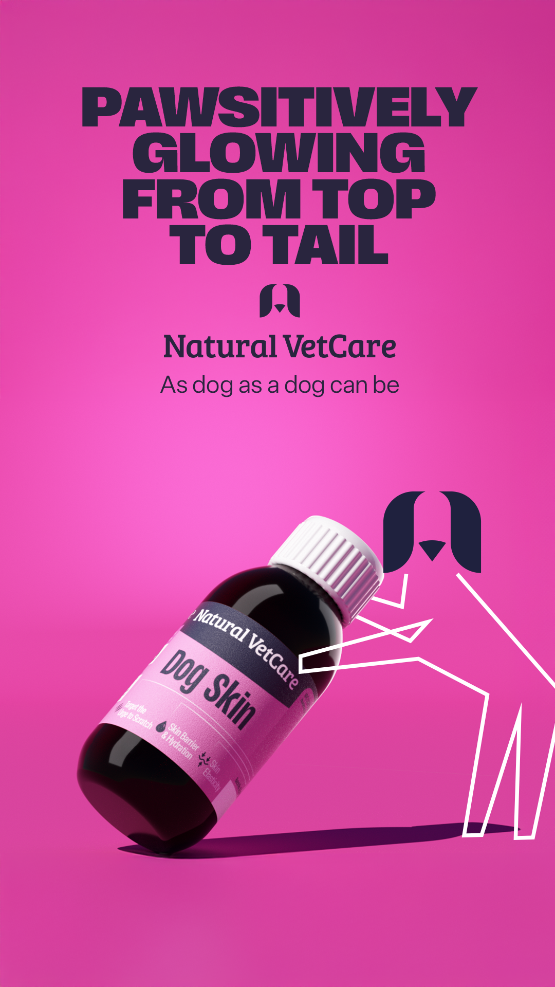 Natural VetCare Facebook ad: Ease the Urge to Scratch