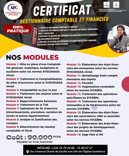 L'Africaine de la Formation  Facebook ad