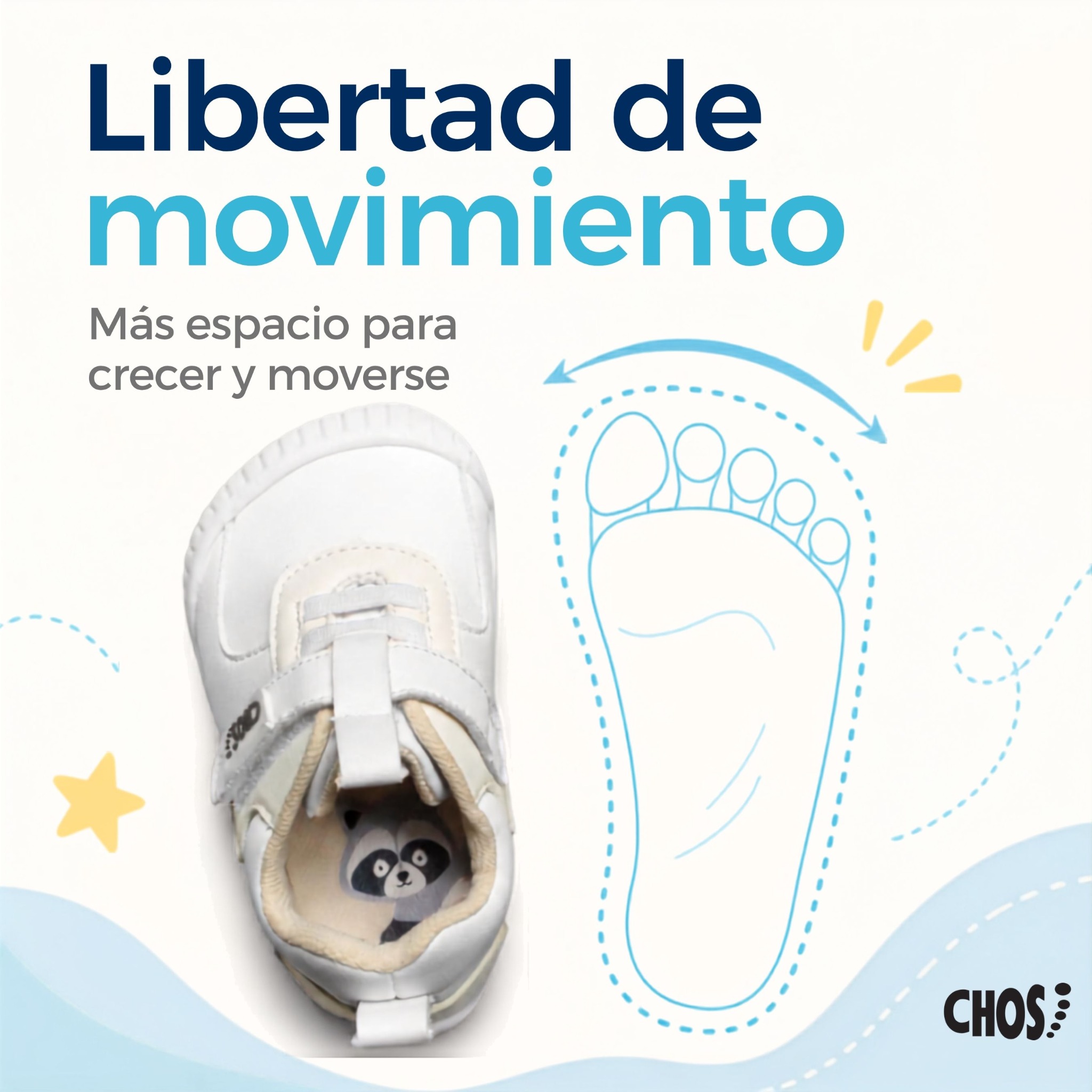 Zapato Chos Facebook ad: Calzado respetuoso para bebés y toddlers