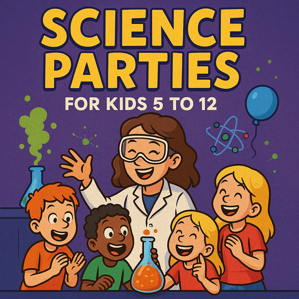 Sublime Science Facebook ad: Discover The Dragons Den Winning Science Party!