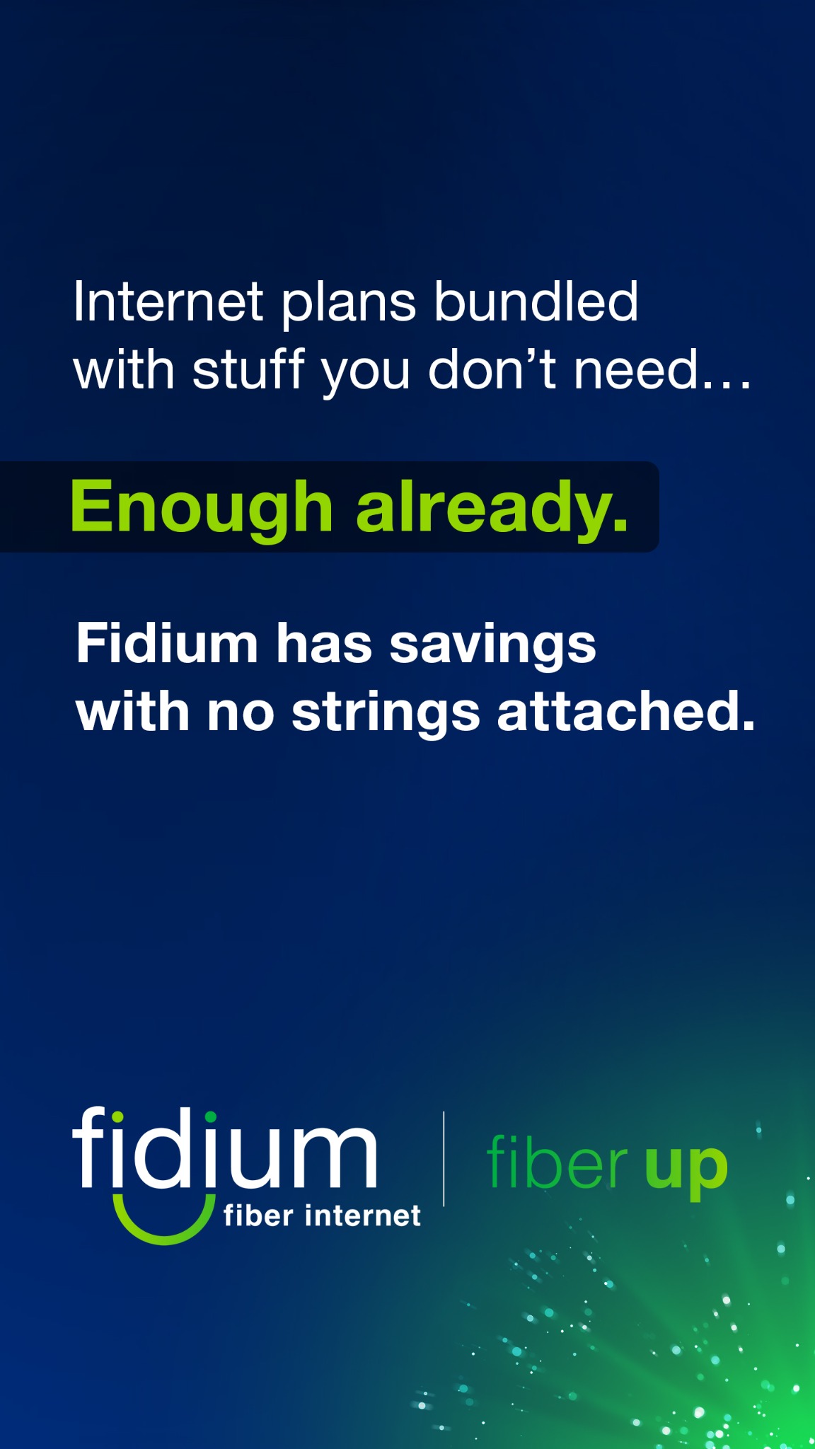 Fidium Fiber Facebook ad